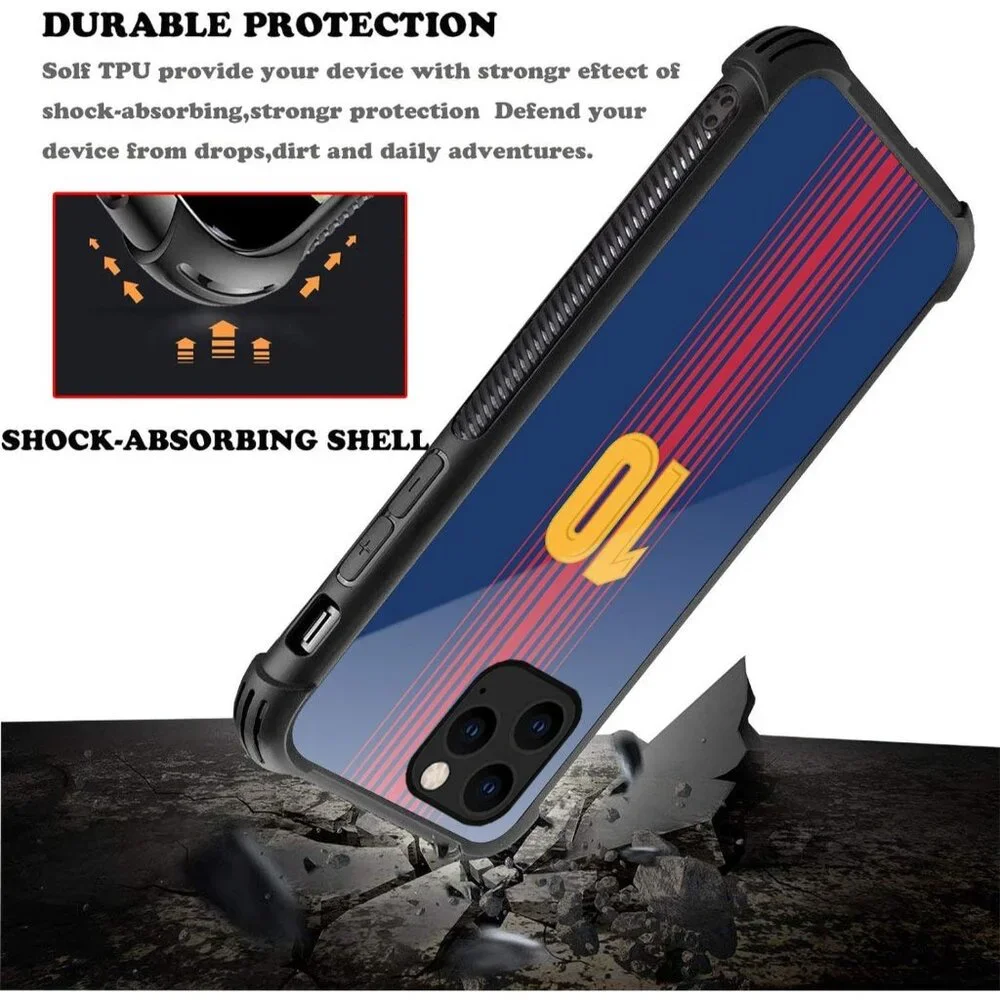 iPhone 14 Pro Max Case – No.10 Player Jersey Design – Shockproof Sports Cover
